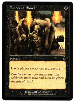 Innocent Blood - 2001 Odyssey MTG Black Common Sorcery NP - Image 1