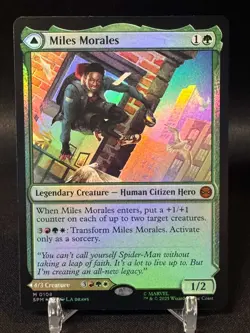 FOIL - Miles Morales 0108 MTG Marvel's Spider-Man Mythic - NM - Image 1