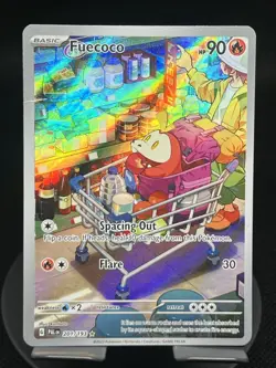 Pokemon TCG Fuecoco 203/193 Paldean Evolved Illustration Rare HP - Image 1