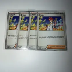 4x Crispin Pokemon TCG NM Playset Lot Trainer Uncommon - Image 1