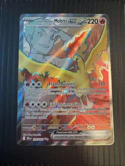 Team Rocket’s Moltres EX 208/182 - Full Art - Destined Rivals - Pokemon TCG- NM - Image 1