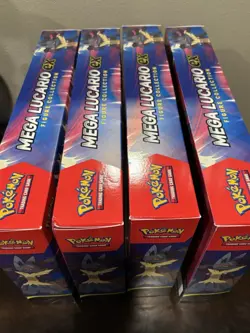 Pokemon TCG Mega Lucario ex Premium Figure Collection Box Factory Sealed Lit x4 - Image 3