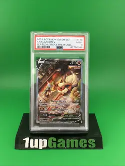 Pokemon 2021 Flareon V SWSH179 Full Art Flareon VMAX Premium Collection - PSA 9 - Image 1