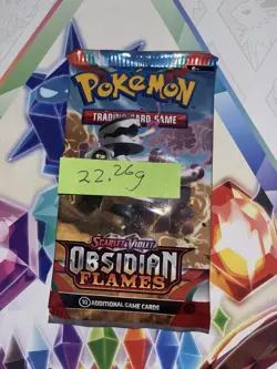 VERY HEAVY! 22.26Gram Obsidian Flames Pokemon TCG Factory Sealed Booster Pack!!! - Image 2