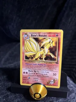 Pokemon TCG Blaine's Ninetales Gym Challenge 21/132 Unlimited Rare MP - Image 1