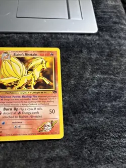 Pokemon TCG Blaine's Ninetales Gym Challenge 21/132 Unlimited Rare MP - Image 5