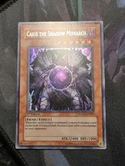 Yu-Gi-Oh! Caius the Shadow Monarch (NM) 1st edition Ultra Rare SDDE-EN001 - Image 5
