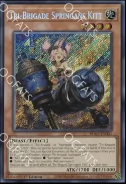 Tri-Brigade Springans Kitt Burst Protocol Secret Rare Yu-Gi-Oh! BPRO - Image 1