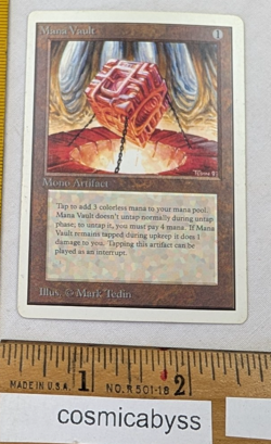 Man Vault UNLIMITED MTG Magic the Gathering CCG card - Image 1