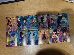Dragon Ball Super Card Game History of Vegeta Lot – 10 SR/R/EX Cards - Image 1