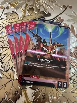 Gundam Card Game Playset GD01-050 R LaGOWE New Type Rising - Image 1