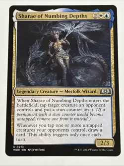 MTG Wilds of Eldraine Sharae of Numbing Depths 0213 NM - Image 1