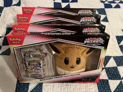 Pokemon TCG Prismatic Evolutions Accessory Pouch Lot of 4 New Factory Sealed - Image 1
