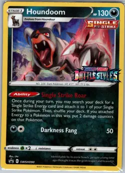 Houndoom - (Prerelease) SWSH090 SWSH: Sword & Shield Promo - Pokemon Card - NM - Image 1