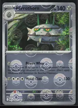 Ferrothorn Poke Ball Pattern 069/086 SV: White Flare Holo Pokemon TCG NM - Image 1