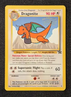 Dragonite #5 - 1999 Pokemon WB The First Movie - Black Star Promo LP - Image 1