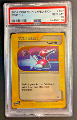 2002 POKEMON EXPEDITION #157 SWITCH - PSA 10 GEM Mint - Image 1