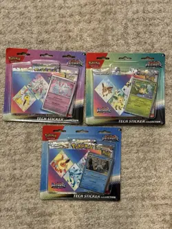 *NEW* Pokemon TCG Prismatic Evolutions Tech Sticker Collection Set of 3 (SEALED) - Image 1