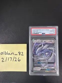 2018 POKEMON SUN & MOON LOST THUNDER #159 LUGIA GX PSA 10 - Image 2