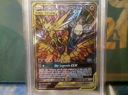 Pokemon Moltres Zapdos Articuno GX Hidden Fates Black Star Promo SM210 PSA 10 - Image 2
