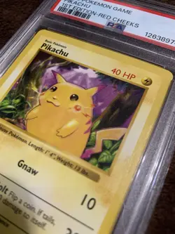 1999 Pokemon Game Pikachu 1st Edition Shadowless Red Cheeks PSA 5 - Image 5