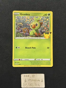 Pokemon 2021 Mcdonalds - Grookey - 8/25 - Holo Rare - NM - Image 1
