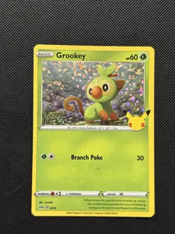 Pokemon 2021 Mcdonalds - Grookey - 8/25 - Holo Rare - NM - Image 2