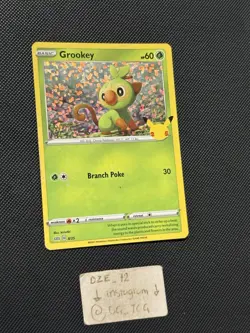 Pokemon 2021 Mcdonalds - Grookey - 8/25 - Holo Rare - NM - Image 3