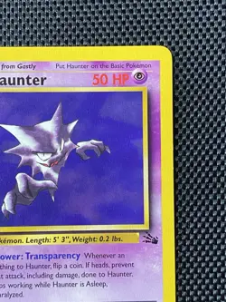 Haunter 21 1st Edition Non Holo Fossil 1999 Pokemon LP+ - Image 3