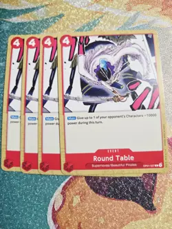 One Piece TCG Playset: 4x Round Table OP01-027 - Romance Dawn - Image 1