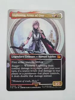 Lightning, Army of One (0320) (Borderless) Final Fantasy Regular Mtg Gathering - Image 1