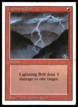 Lightning Bolt Revised Edition Moderately played - Image 1