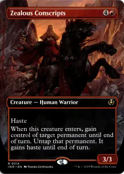 Zealous Conscripts (Borderless) 314 INR Innistrad Remastered NM - Image 1