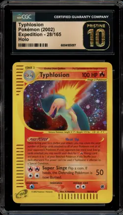 Pokemon Typhlosion Expedition Holo Rare #28 CGC 10 Pristine - Image 1