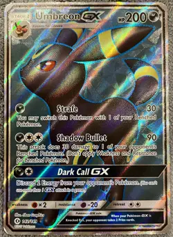Umbreon GX (Full Art) 142/149 SM Base Set Holo Ultra Rare Pokemon TCG NM/LP - Image 1
