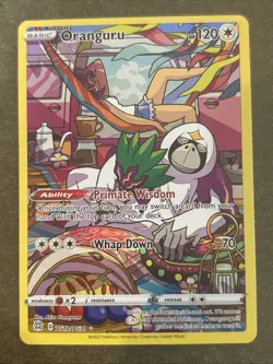 Oranguru TG12/TG30 Swsh09: Brilliant Stars Trainer Gallery Holo Pokemon TCG NM - Image 1