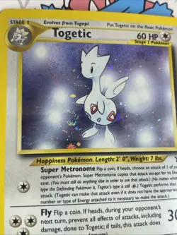 Pokemon Neo Genesis Togetic 16/111 Holo NM Near Mint SWIRL - Image 4