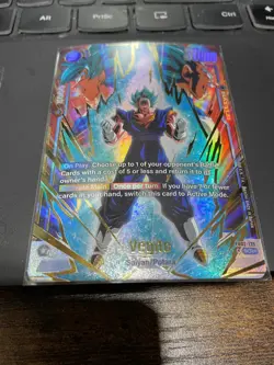 Dragon Ball Fusion World Vegito Secret Rare Card Alt Art FB02-139 - Image 3