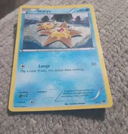 Staryu Pokemon Card - Holo Rare Basic Lunge Attack 4/12 - Image 1