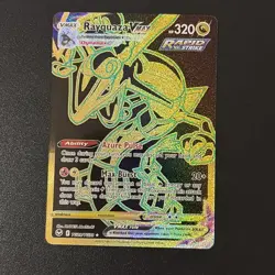 Pokemon TCG Cards Rayquaza VMAX TG29/TG30 Silver Tempest Gold Secret Rare - Image 1