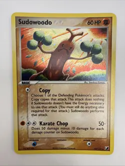 Sudowoodo 15/115 EX Unseen Forces Holo Rare Pokemon Card - Image 3