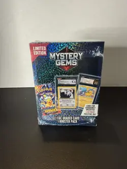 Pokemon TCG: Limited Edition Mystery Gems (1 Graded Card/1 Pack) Factory Sealed* - Image 1