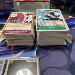 One Piece Card Lot English Op-14 The Azure Sea’s Seven open box and all pulls - Image 5