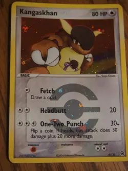 Pokemon 2004 Pokemon Fire Red Leaf Green Kangaskhan foil card, mint condition - Image 1