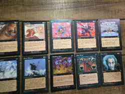 Magic The Gathering Lot Alliances Black LP X10 Cards - Image 1