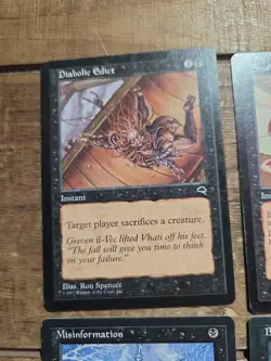 Magic The Gathering Lot Alliances Black LP X10 Cards - Image 3