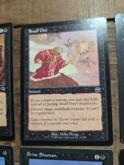 Magic The Gathering Lot Alliances Black LP X10 Cards - Image 4