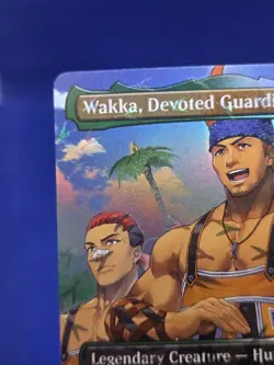 MTG Final Fantasy Wakka Devoted Guardian 0477 Borderless Chocobo Track Foil NM - Image 3