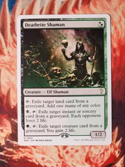 Deathrite Shaman (White Border) Mystery Booster 2 Magic MTG MB2 - Image 1