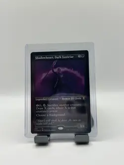 MTG, Shadowheart, Dark Justiciar $3 ORDER MIN 499 Foil Etched Battle for Baldur' - Image 1